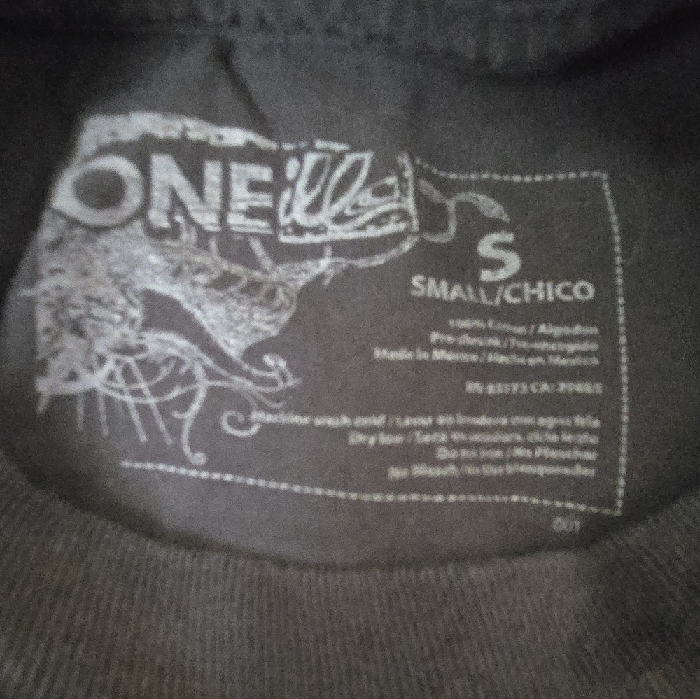 O'Neill Gray Long Sleeve Tee for Everyday Comfort SzS - Picture 4 of 4